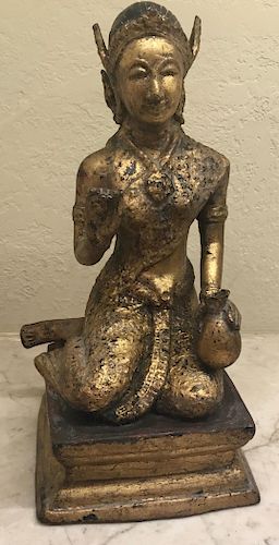 Gilded Bronze  Theppanom, Thailand, 19th Century