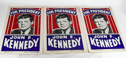 4 John Fitzgerald Kennedy For President Posters