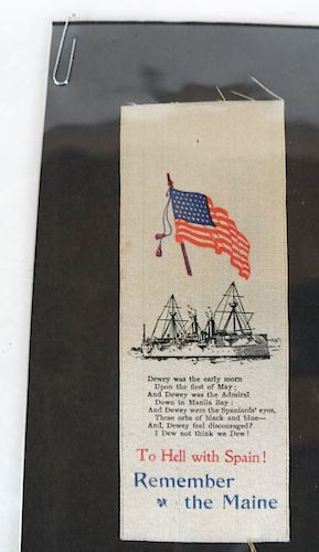 Remember the Maine / Dewey Silk Ribbon