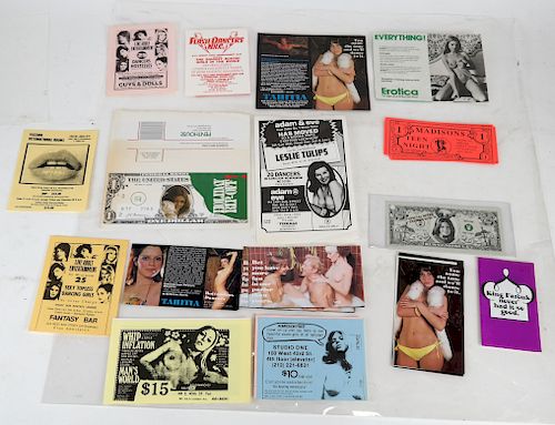 Vintage Ca. 1970s Lot of Erotic Ephemera
