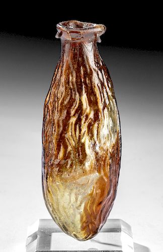 Sidonian Mold-Blown Glass Date Bottle