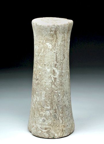 Tall Ancient Bactrian Breccia Pillar Idol