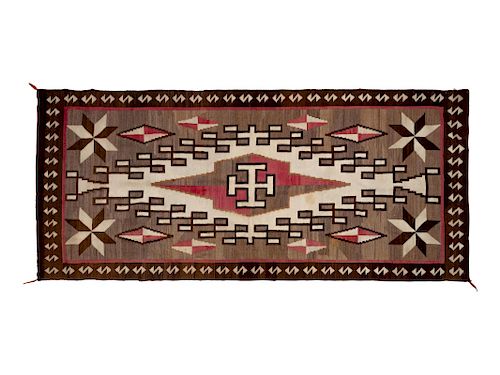 Navajo Rug with Vallero Stars
109 1/2 x 51 inches