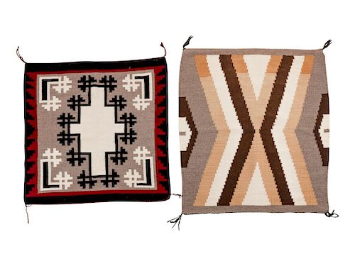 Two Navajo Regional Weavings
largest 29 x 36 inches