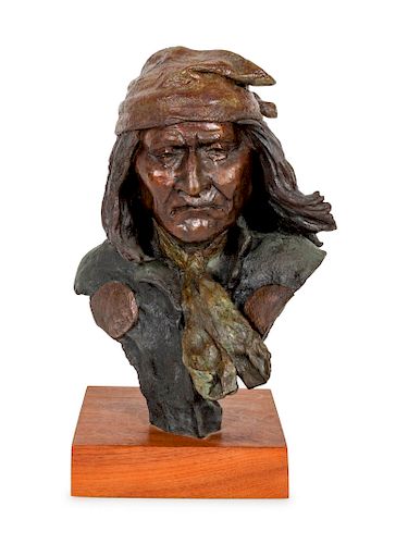 Daro Flood 
(American, 1954-2017)
Bust of Geronimo