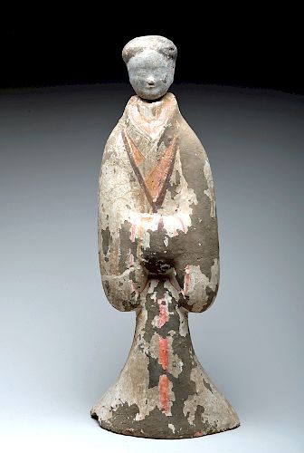 Chinese Han Dynasty Female Tomb Attendant - 29"H