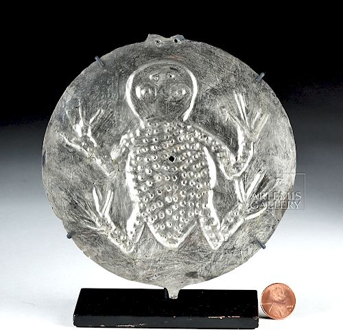 Sican / Lambayeque Silver Ornament - Frog