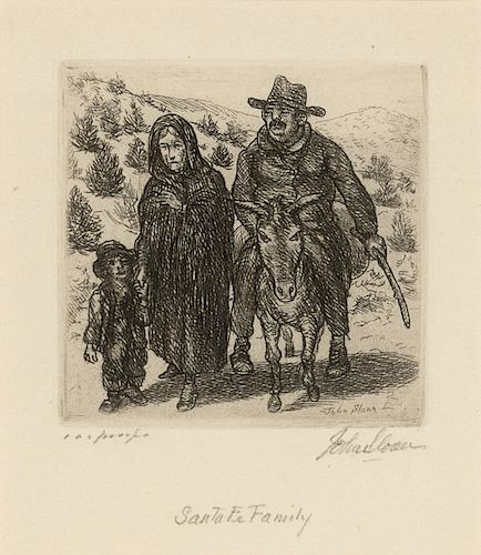John Sloan, Santa Fe Family, 1937