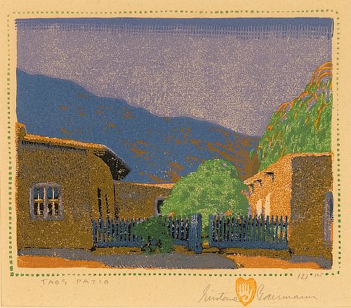 Gustave Baumann, Taos Patio, ca. 1925