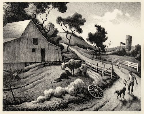 Thomas Hart Benton, The Benton Farm, 1972