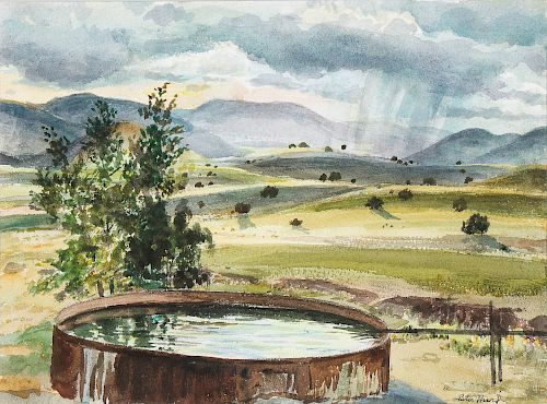 Peter Hurd, Watertank Clouds / Mountain Shower