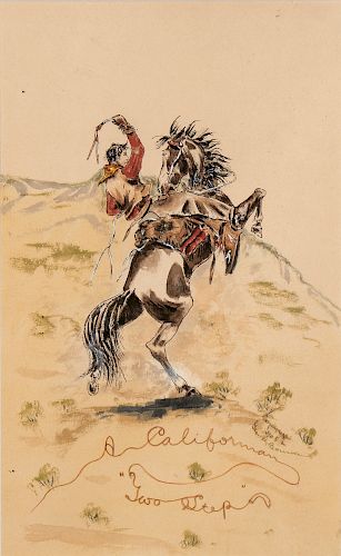 George Bourke, Pair of Watercolors, 1905