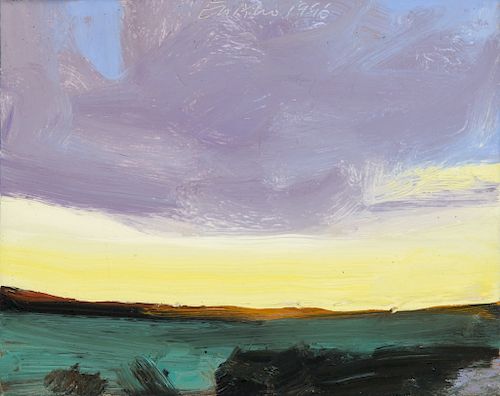 Eric Aho, Untitled (Yellow Sky with Clouds)
