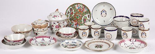 Group of Chinese export porcelain teawares