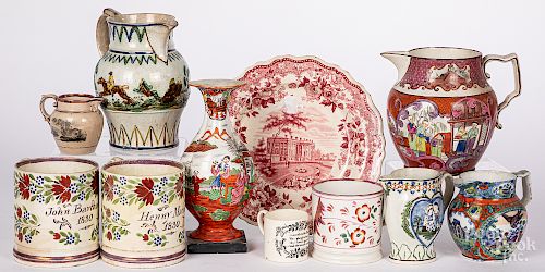Collection of Staffordshire wares
