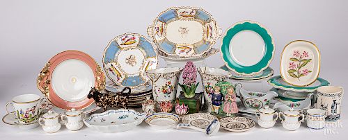Miscellaneous group of porcelain.
