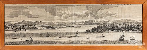 Panoramic engraving of Constantinople