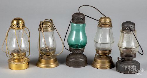 Five skaters lamps