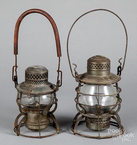 Two Armspear railroad lamps