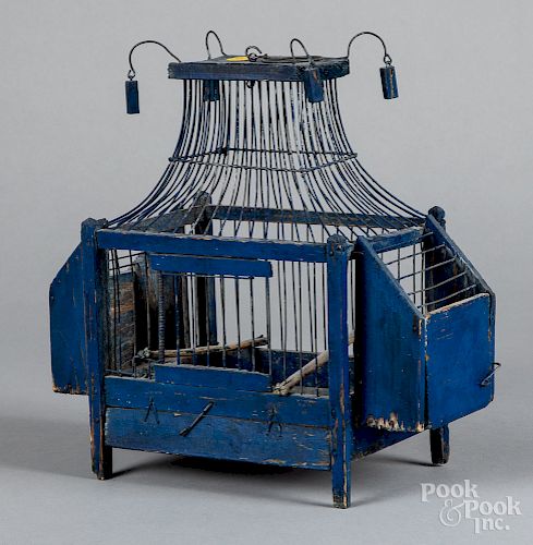 Painted canary cage, 19th c.