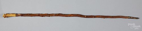 Stag-handled walking stick, 19th c.