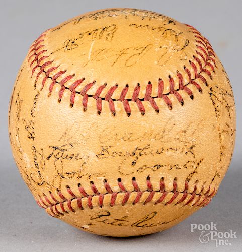 1949 Boston Braves team signed baseball