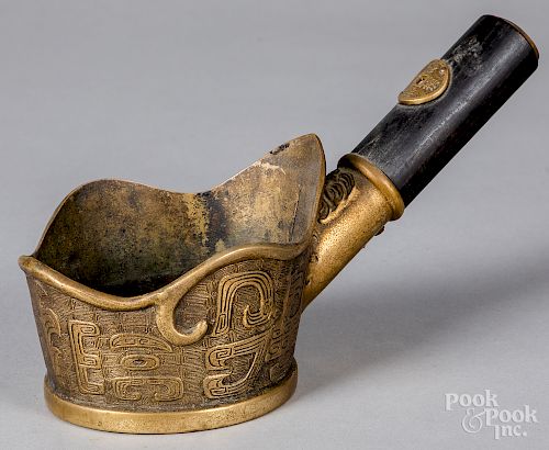 Chinese brass ladle