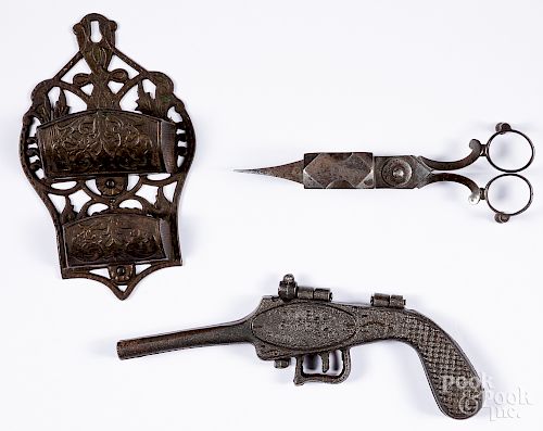 Miscellaneous cast iron, 19th c.