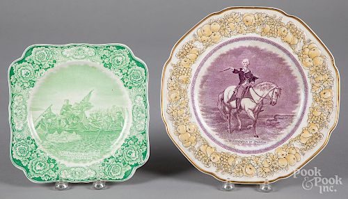 George Washington Crown Ducal porcelain plates