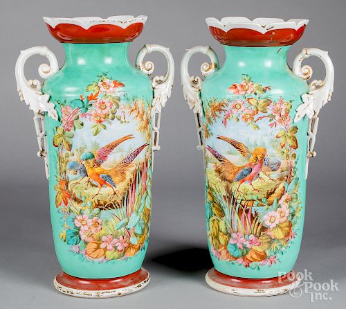 Pair of porcelain vases, ca. 1900
