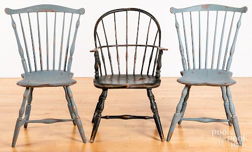 Sackback Windsor chair, ca. 1800