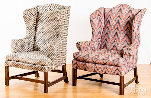 Two Kittinger wing chairs