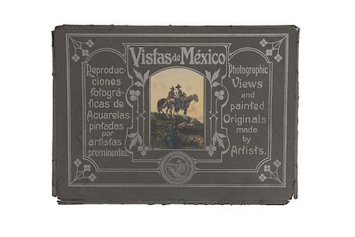 Kaiser, J. (Editor). Vistas de México. Reproducciones Fotográficas de Acuarelas Pintadas por Artistas Prominentes. Guadalajara, ca.1900