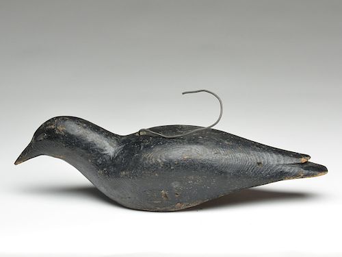 Hollow carved crow, 1st quarter 20th century.