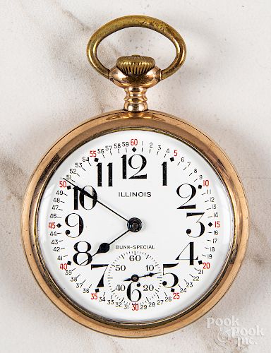 Gold filled Illinois Bunn-Special pocket watch