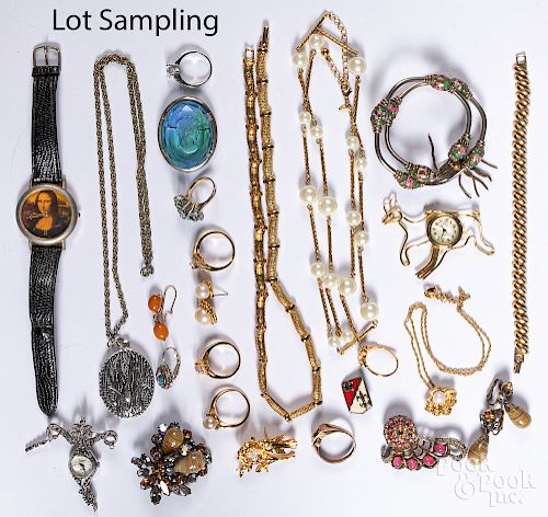 Group of costume jewelry