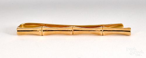 Tiffany & Co. 14K yellow gold tie clip