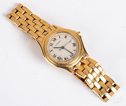 Cartier 18K gold wristwatch