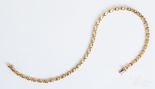 14K yellow gold necklace