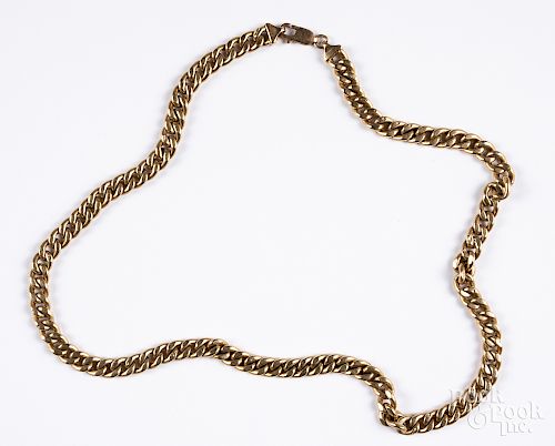 14K chain link necklace