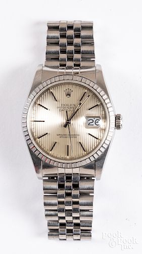 Rolex oyster perpetual datejust men's wristwatch