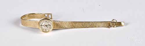Omega 18K yellow gold ladies wristwatch