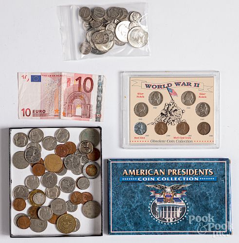 Misc. coins and currency