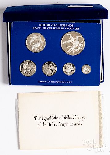 BVI Royal silver jubilee proof set