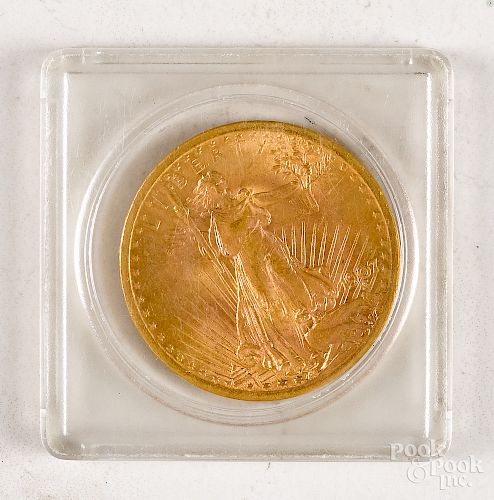 1907 St. Gaudens twenty dollar gold coin