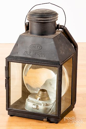 Large Dietz No. 3 Imperial tin lantern, 19th c.