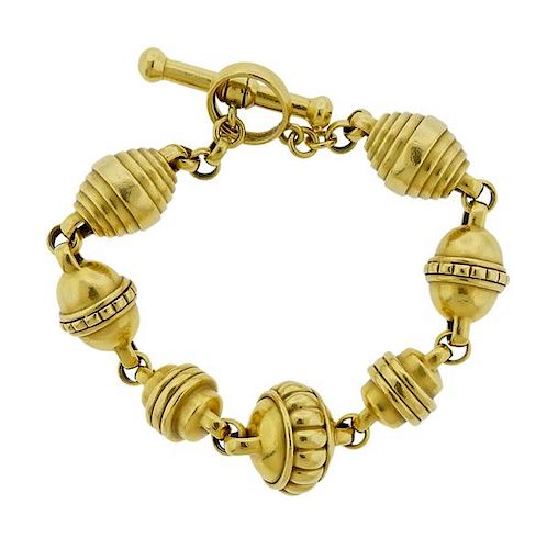 Kieselstein Cord 18K Gold Toggle Bracelet