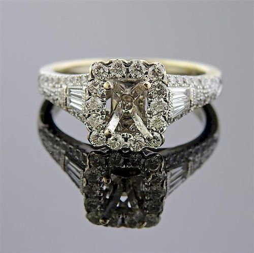 Neil Lane 14k Gold Diamond Engagement Ring Setting 
