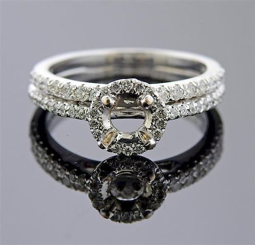 14k Gold Diamond Engagement Wedding Bridal Ring Setting 