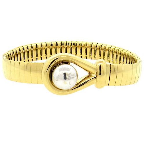 Chaumet France 18k Gold Hook  Bracelet